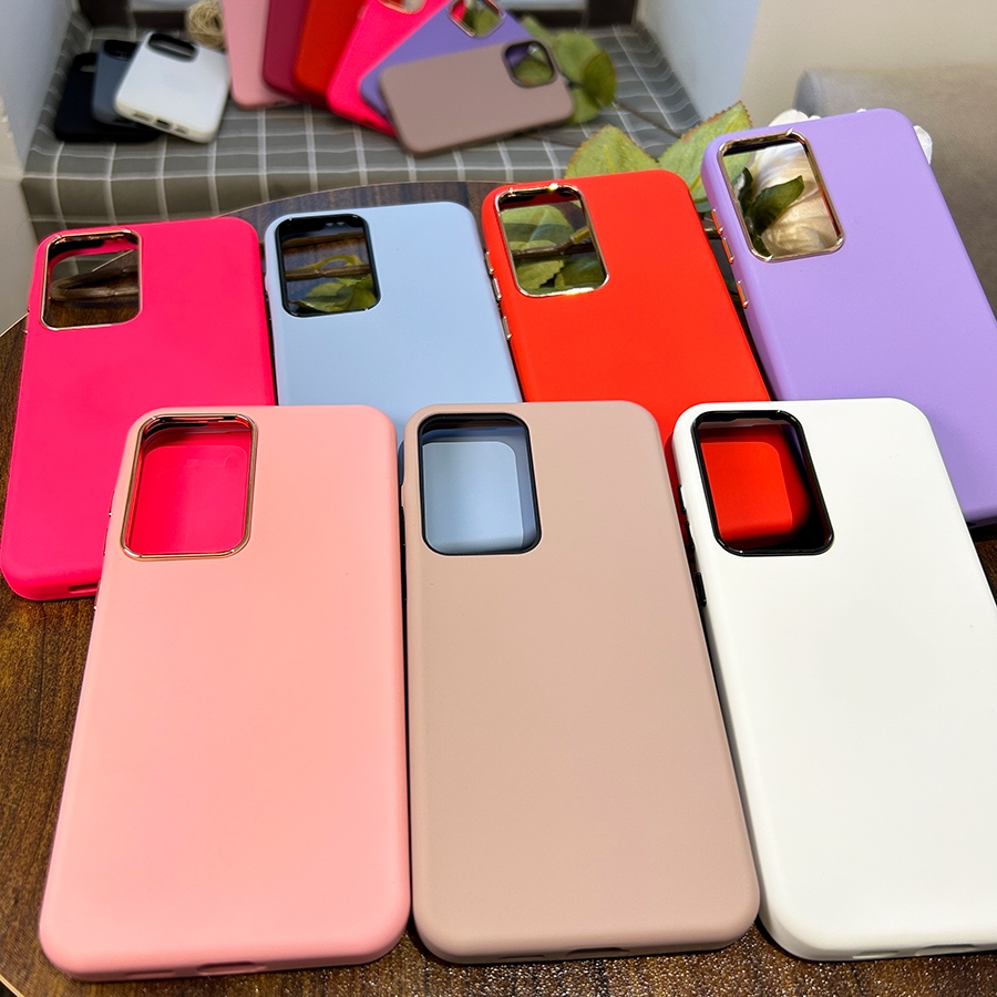 Capa KIT 5 10 20 Para Samsung A02 A02S A022 A03 A03S A03 Core A04 A04S A04E A05 A05S Estojo silicone de veludo premium