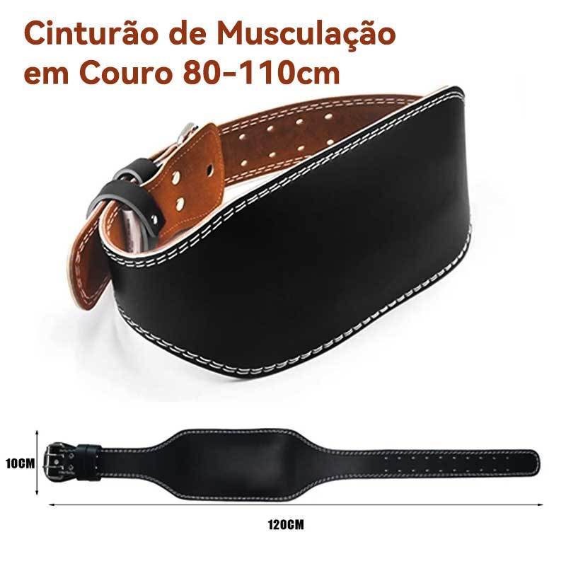 Cinturão de Musculação em Couro Premium para Treinamento, Levantamento de Peso, Crossfit em Oferta na Shopee