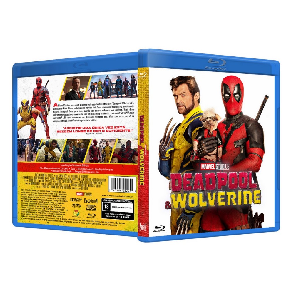 Blu-ray: Deadpool e Wolverine DUB/LEG [PERSONALIZADO]