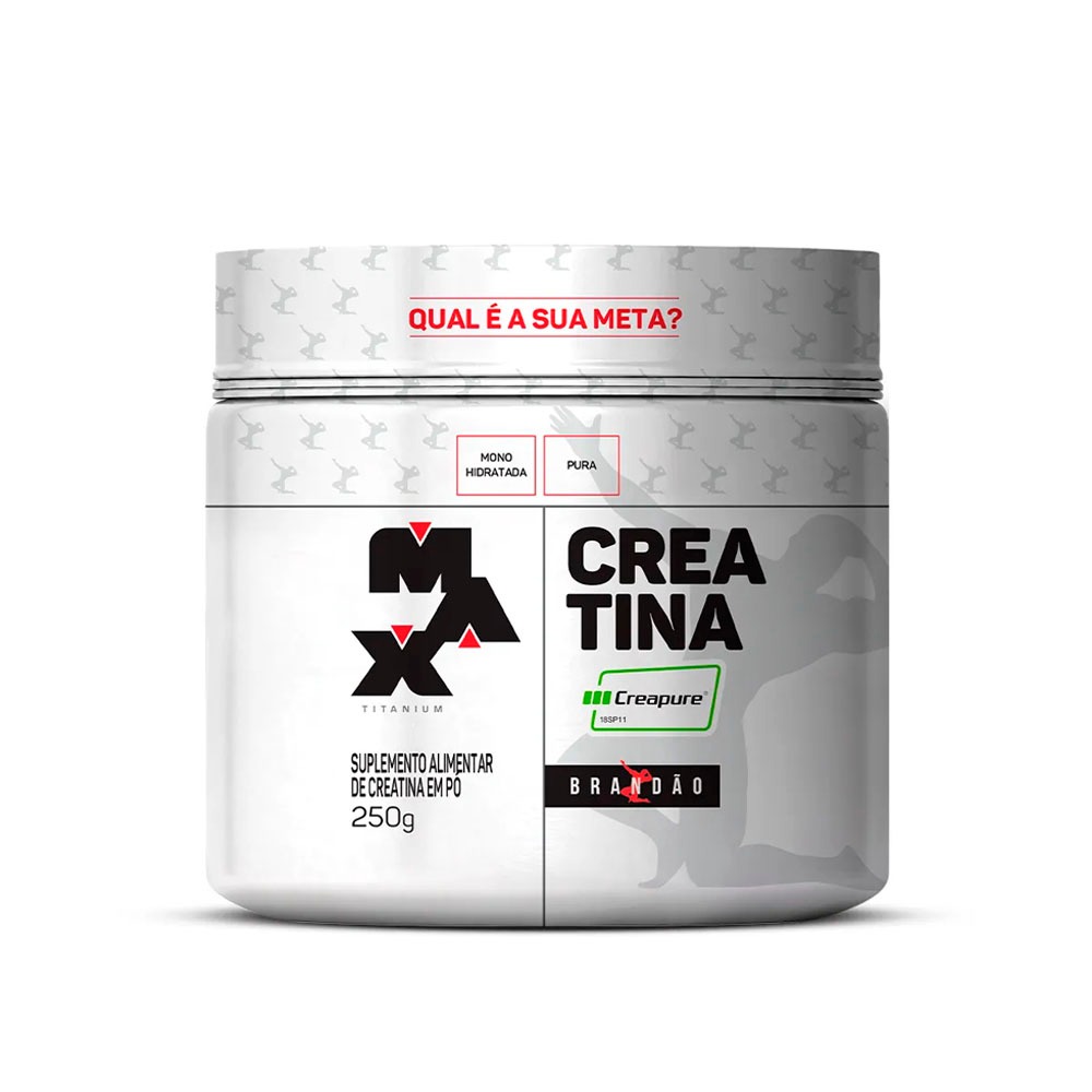 Creatina Creapure 100% Pura Rafael Brandão - 250g - Max Titanium