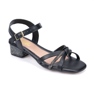 Sandália Infantil Salto Bloco De Strass Tira Laço em Oferta na Shopee