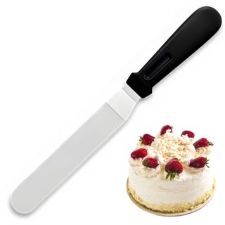 Espátula de Alisar Bolo Grande Curva Angular de Aço Inox Bem Leve 32cm em Oferta na Shopee