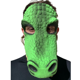 Máscara Jacaré / Crocodilo - Teatro / Festa / Carnaval em Oferta na Shopee