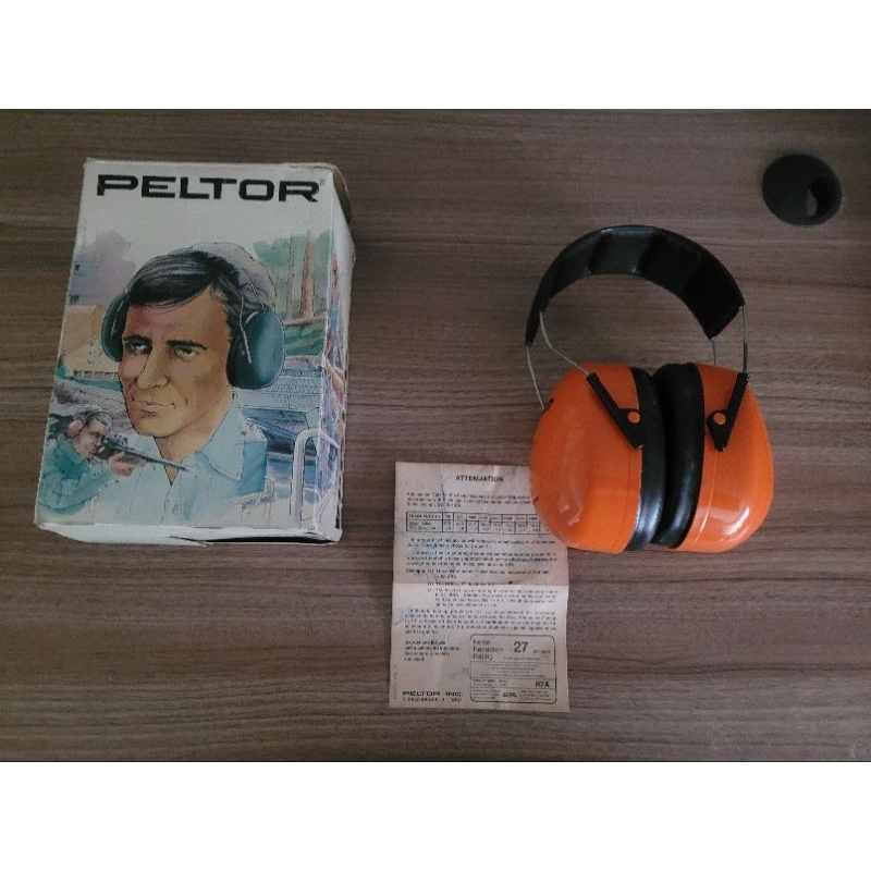 Antigo Abafador de som Peltor H7A usado **leia*