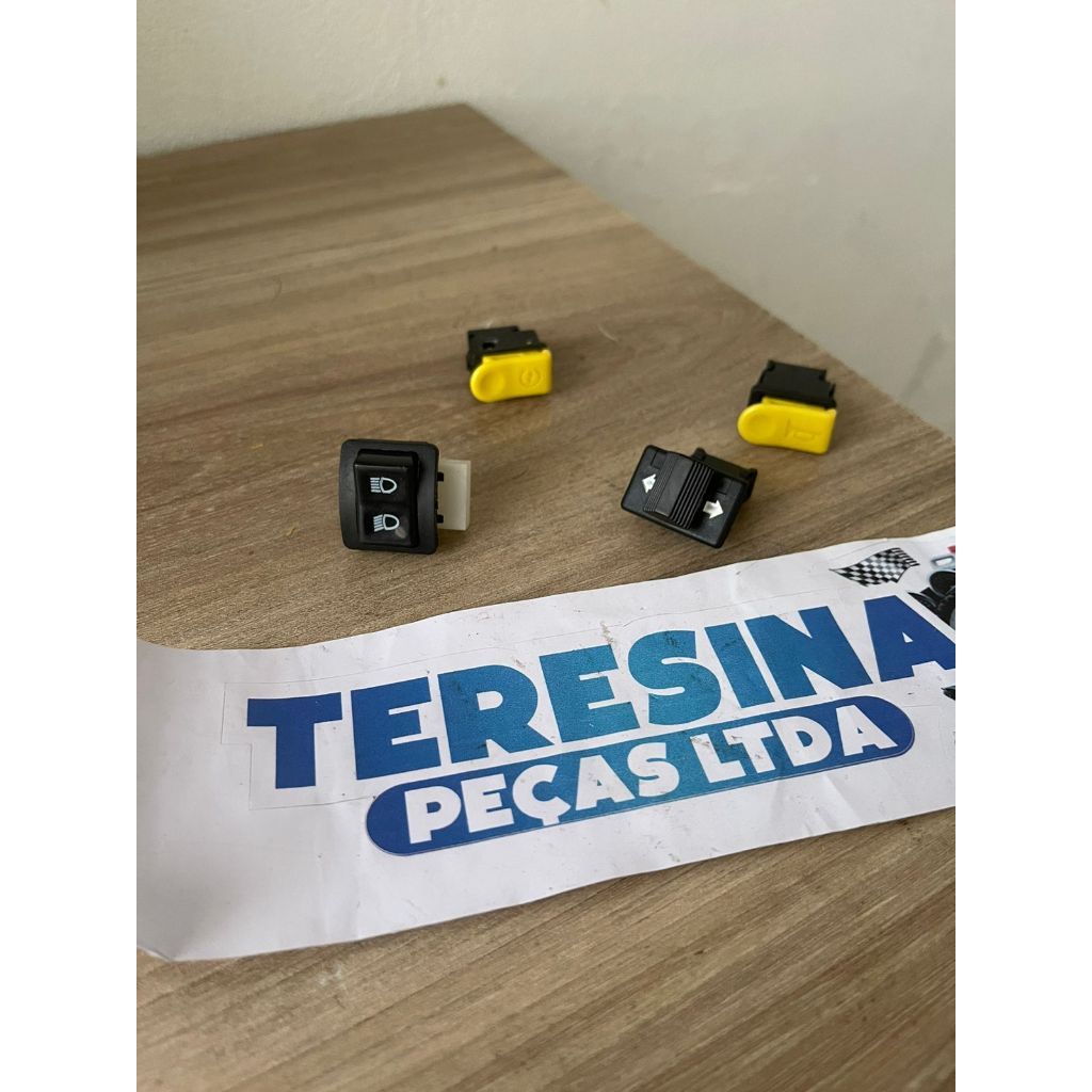 Botões traxx sky 125 Pisca buzina farol alto baixo liga desliga luz partida interruptor