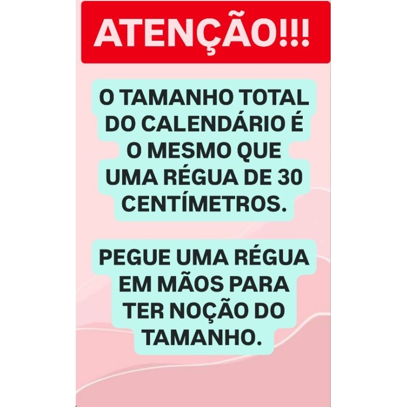 Calendário/Folhinha artesanal de parede 2026 - PERSONALIZADO! *LEIA A DESCRIÇÃO, POR FAVOR!!!*