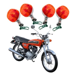 4 Pisca Ferro Cg 125 Bolinha 77 À 82 Cromado Modelo Original