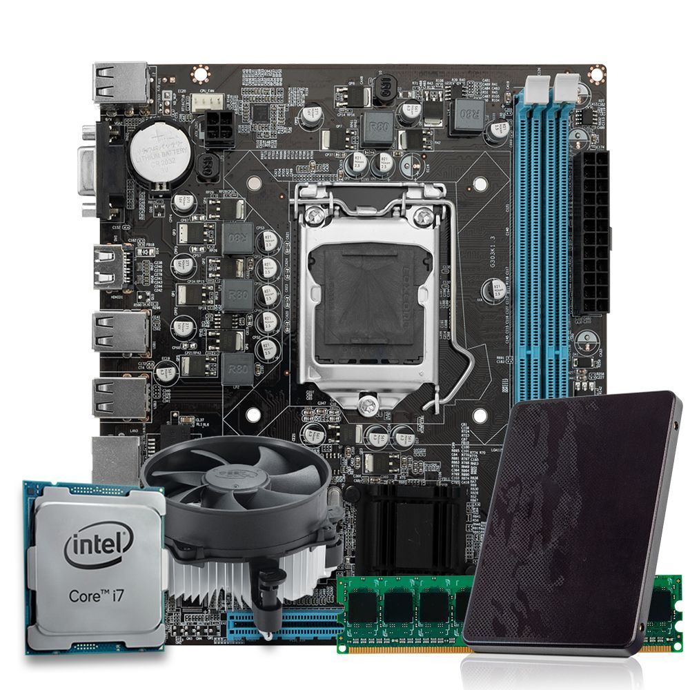 Kit Upgrade Intel Core i7-4770, H81 DDR3, 8GB DDR3, SSD 240GB, Cooler
