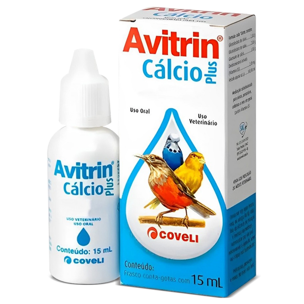 Avitrin Calcio Plus 15ml Para Aves Suplemento Vitaminico em Oferta na Shopee