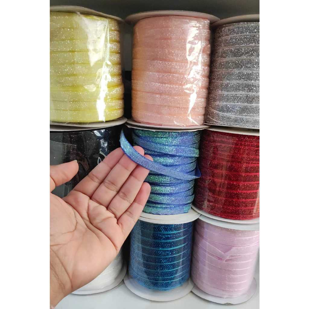 Fita Lurex Esponja (esponjosa) N2 10mm em Oferta na Shopee