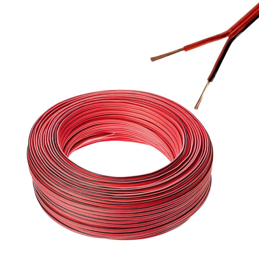 Cabo Para Som Ambiente E Carro 0,50mm Bicolor Por Metro em Oferta na Shopee
