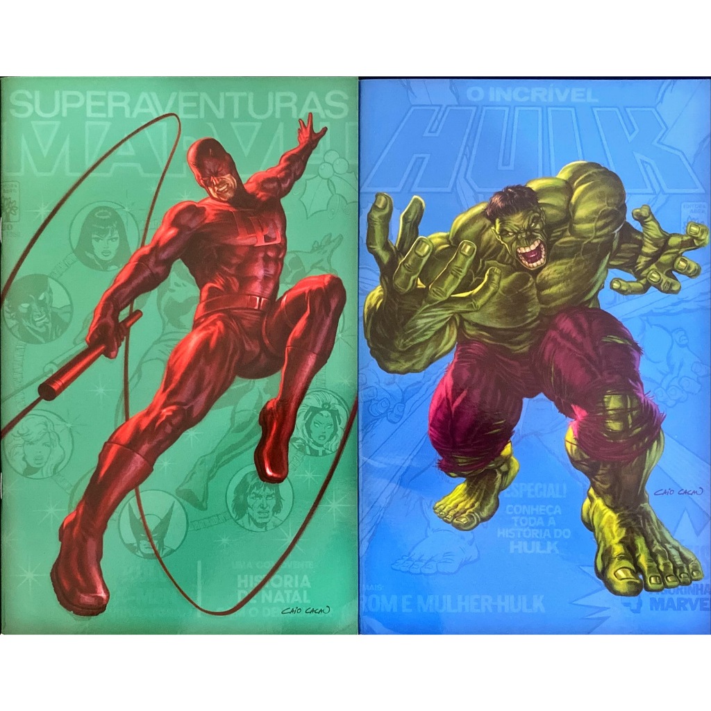 Grandes Revistas 3 e 5: Superaventuras Marvel e O Incrível Hulk - Ed. Heroica