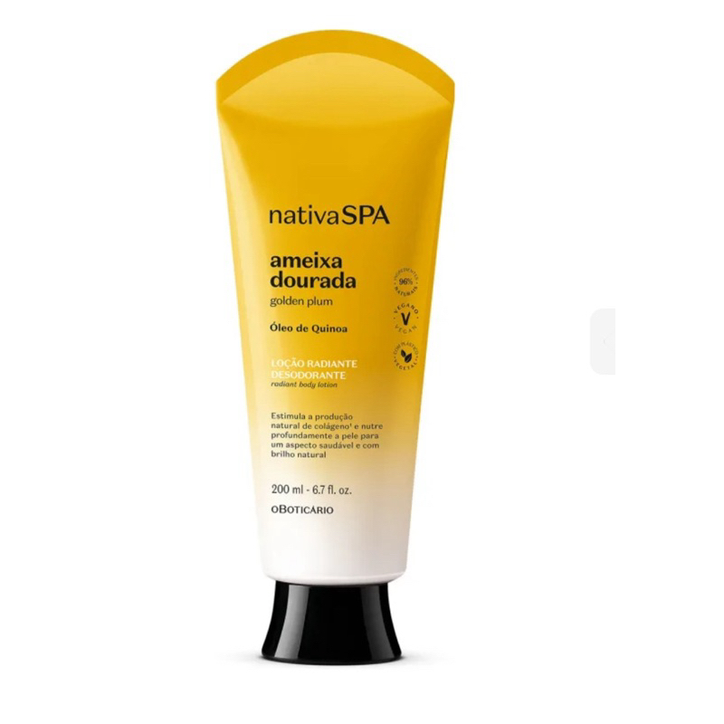 Loção Radiante Desodorante Corporal Nativa Spa Ameixa Dourada 200ml - Promoção !
