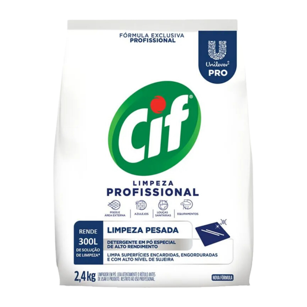 Cif em  Pó  Limpeza 2,4kg ( Mais Eficácia e Economia )