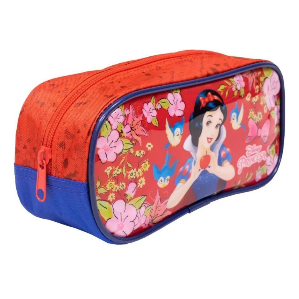 Estojo Escolar Branca De Neve Princesa Disney Simples Menina Cor Vermelho Xeryus Meninas