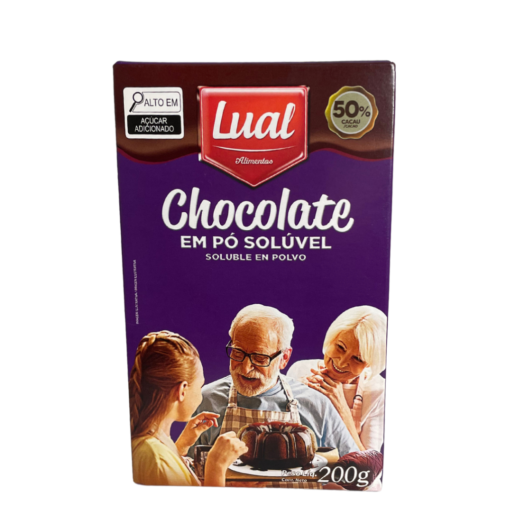 Chocolate em Pó 50% Cacau 200g  Lual - Food & Beverages