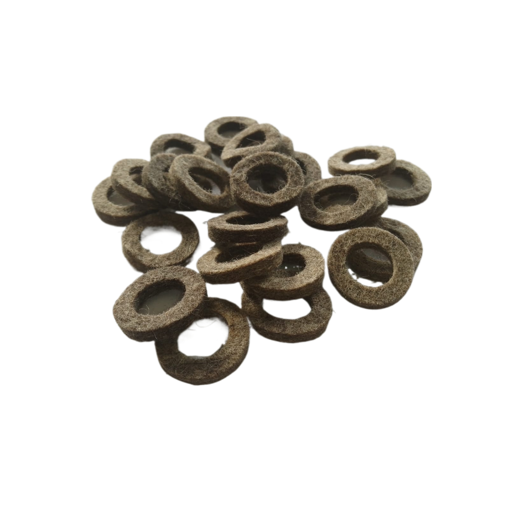 Kit C/ 10 Feltro de bucha p/ ventilador Arno, Mondial, Faet, Cadence — imagem 2 de 2