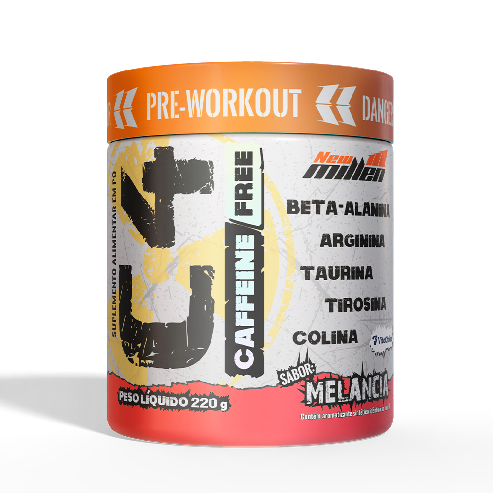 New Millen C4 Caffeine Free Pre Workout Pote 220g (Pré Treino Sem Cafeína)