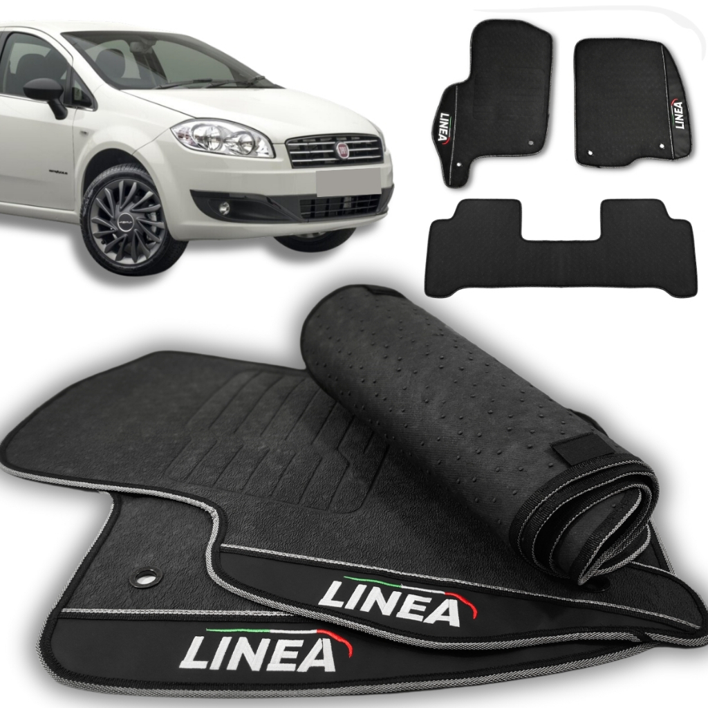 Tapete Acessório Carro Linea 2013 2014 2015 2016 Emborrachado Personalizado Linha Luxo