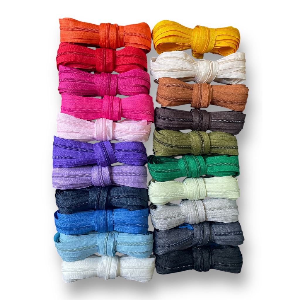 5 Metros Zíper Nylon N5 (DIVERSAS CORES) - Zíper alta qualidade cores vivas para bolsa, necessaire 5 Metros Zíper Nylon N5 (DIVERSAS CORES) - Zíper alta qualidade cores vivas para bolsa, necessaire