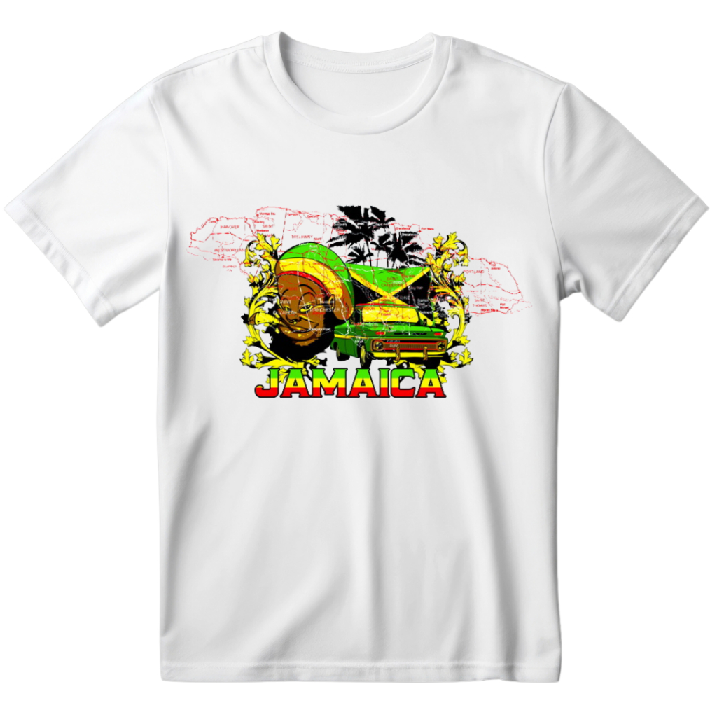 Camisa Camiseta Jamaica 100% Algodão 30.1 Envio Imediato.