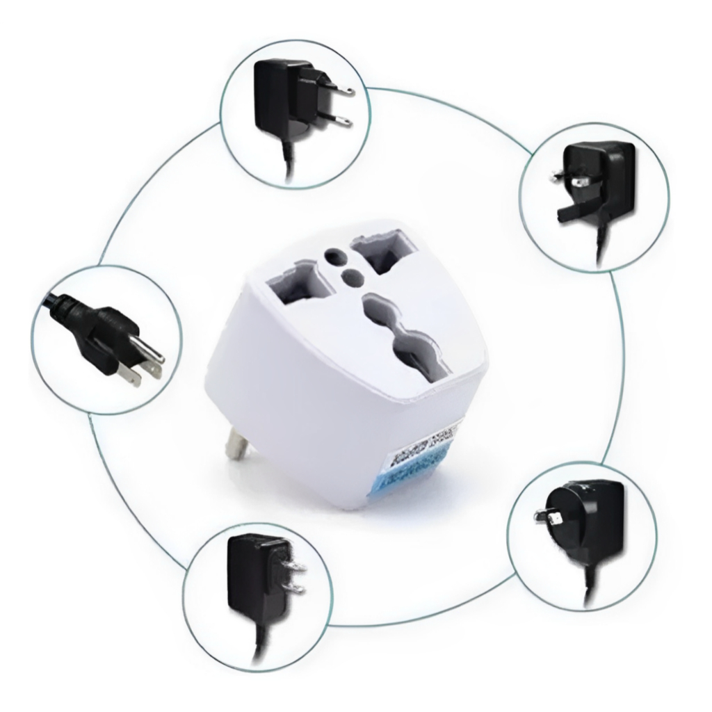 Adaptador Tomada Universal Padrão Europeu Para Brasil 110/220v Plug Aparelhos Internacionais Bivolt