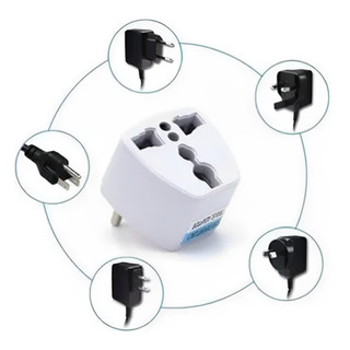 Adaptador Tomada Universal Padrão Europeu Para Brasil 110/220v Plug Aparelhos Internacionais Bivolt