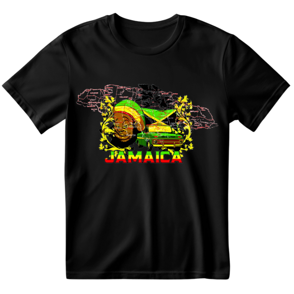 Camisa Jamaica T-shirt 100% Algodão 30.1 Envio Rápido.