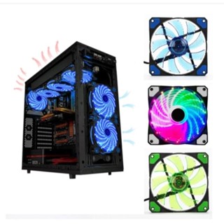 Cooler Fan Com Led Colorido Ventilação PC 1200RPM 12x12Cm em Oferta na Shopee