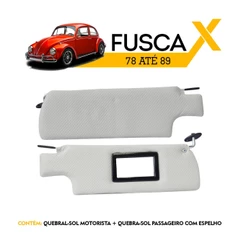 Par Quebra Sol - FUSCA 1978 - Com Espelho - Escolha a Cor