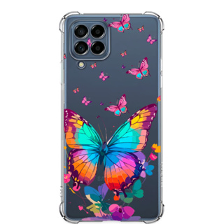 Capa Samsung M53 Tpu desenhos, proteção de borda, Borboleta, Delicada, transparente. em Oferta na Shopee