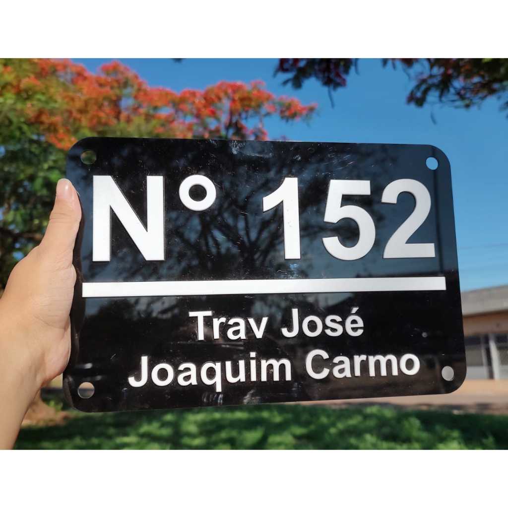 Placa De Endereço e Número Para Casas, Condomínios e Empresas, numero para casa