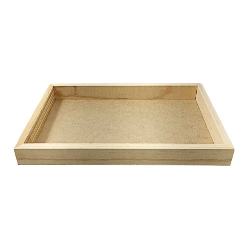 Bandeja Reta Madeira Pinus Cru Decoracao Simples em Oferta na Shopee