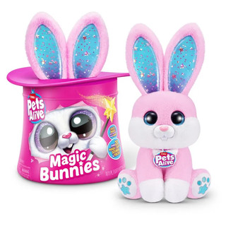 Coelho na Cartola Pelúcia Pets Alive Magic Bunnies Rosa - Candide 1236 em Oferta na Shopee