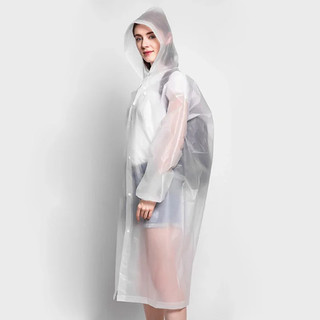 Kit 2 Capa de chuva Reforçada Transparente reutilizavel adulto