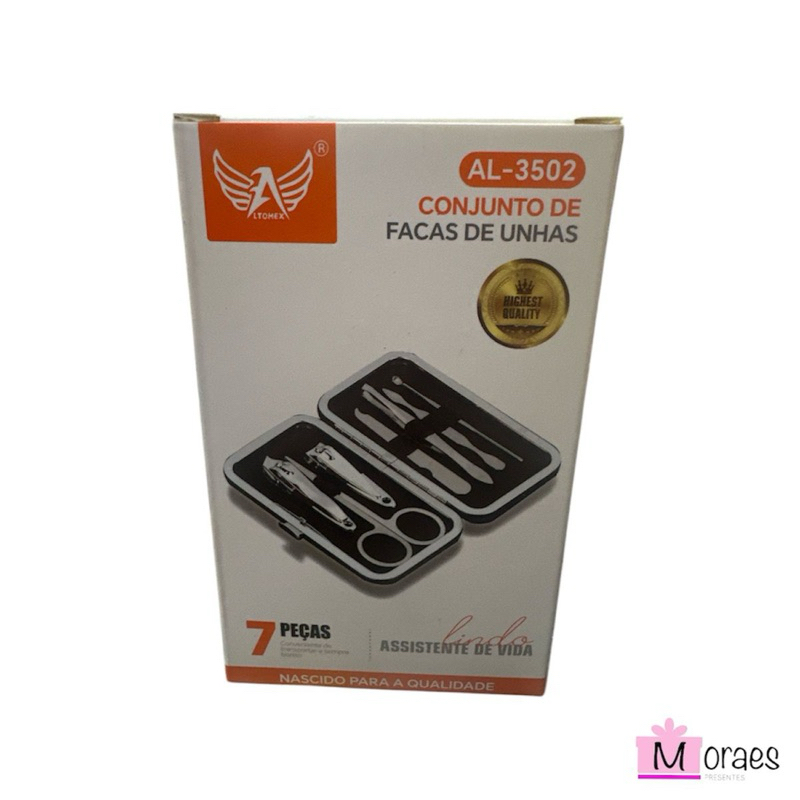 Kit Manicure Cortador De Unha 7 Peças Altomex