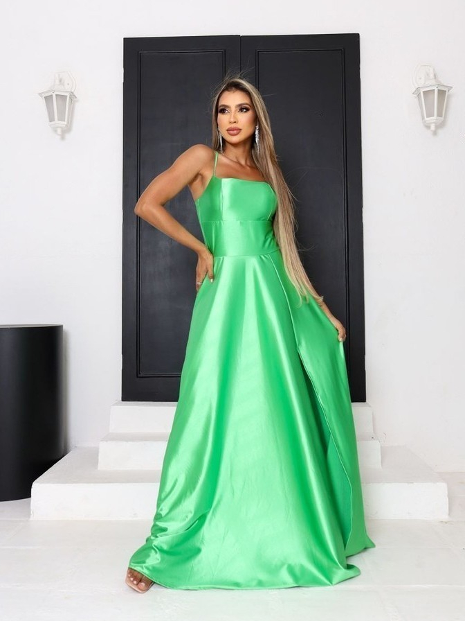 Vestido Festa Verde Lima - Comprar com Melhor Preço em Vestidos de Casamento