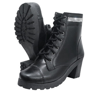Bota Feminina Coturno Com Detalhe em Strass Ref. 20/133