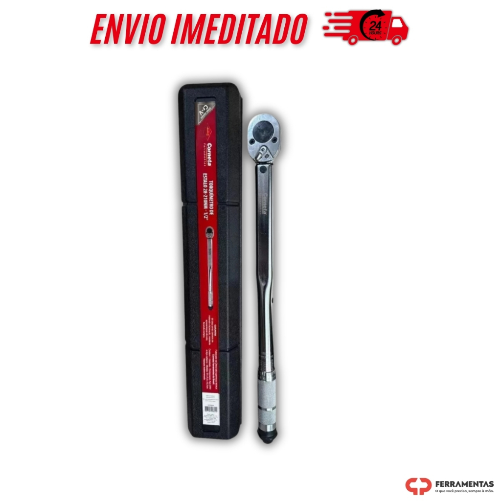 Torquimetro De Estalo 1/2 28-210nm Corneta Profissional em Oferta na Shopee