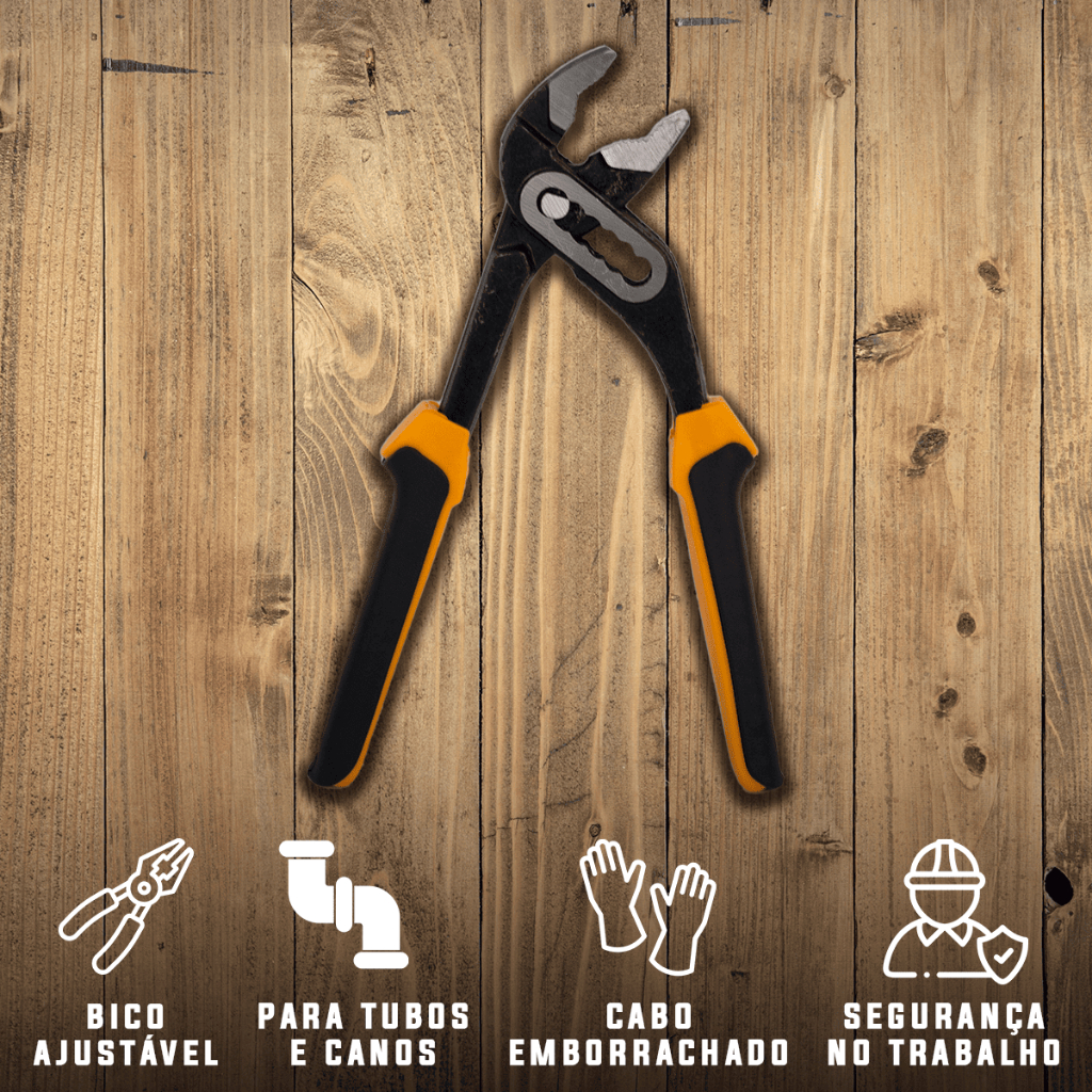 Alicate para Bombas de Água 8 Polegadas – 7 Posições Ajustáveis em Oferta na Shopee