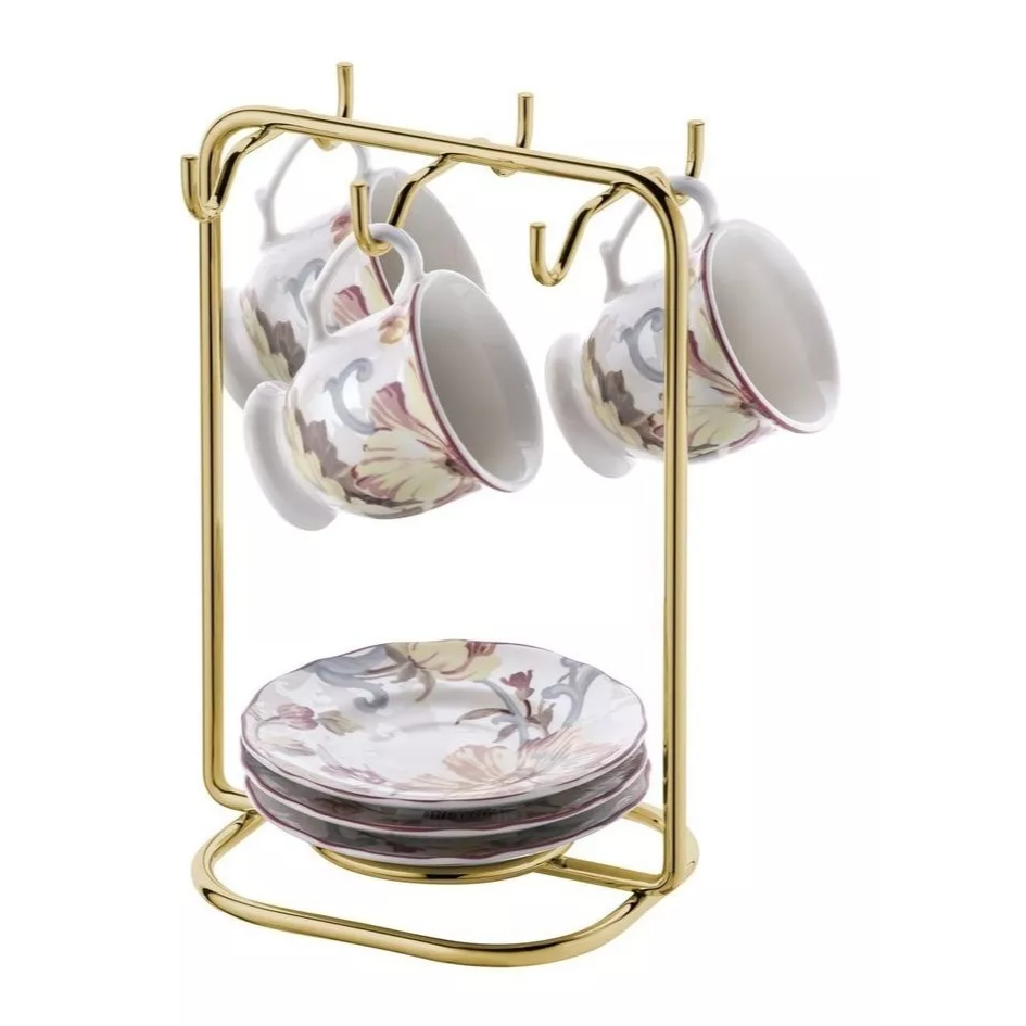 Suporte P/ 6 Xícaras E Pires De Café/Chá Organizador Luxo (Future) em Oferta na Shopee