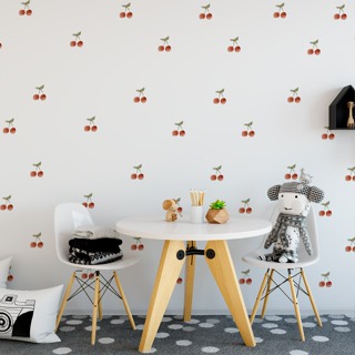 Adesivos de Parede Infantil Aquarela Cereja em Oferta na Shopee