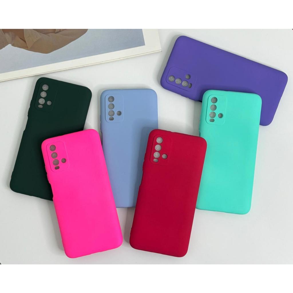 Kit Capinha Capa Case compatível Para - Redmi 9T - Com Película Silicone Aveludado em Oferta na Shopee