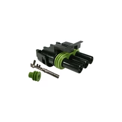 kit chicote reparo sensor de potenciometro plataforma colheitadeira - 3vias macho