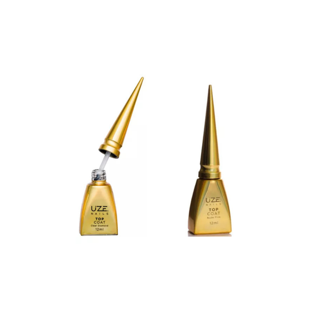Top Coat 12ml UZE Nails Duas Cores Disponíveis