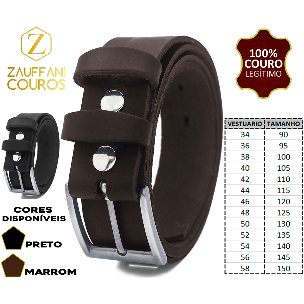 Cinto Largo Masculino Couro Legitimo Natural Casual Social em Oferta na Shopee