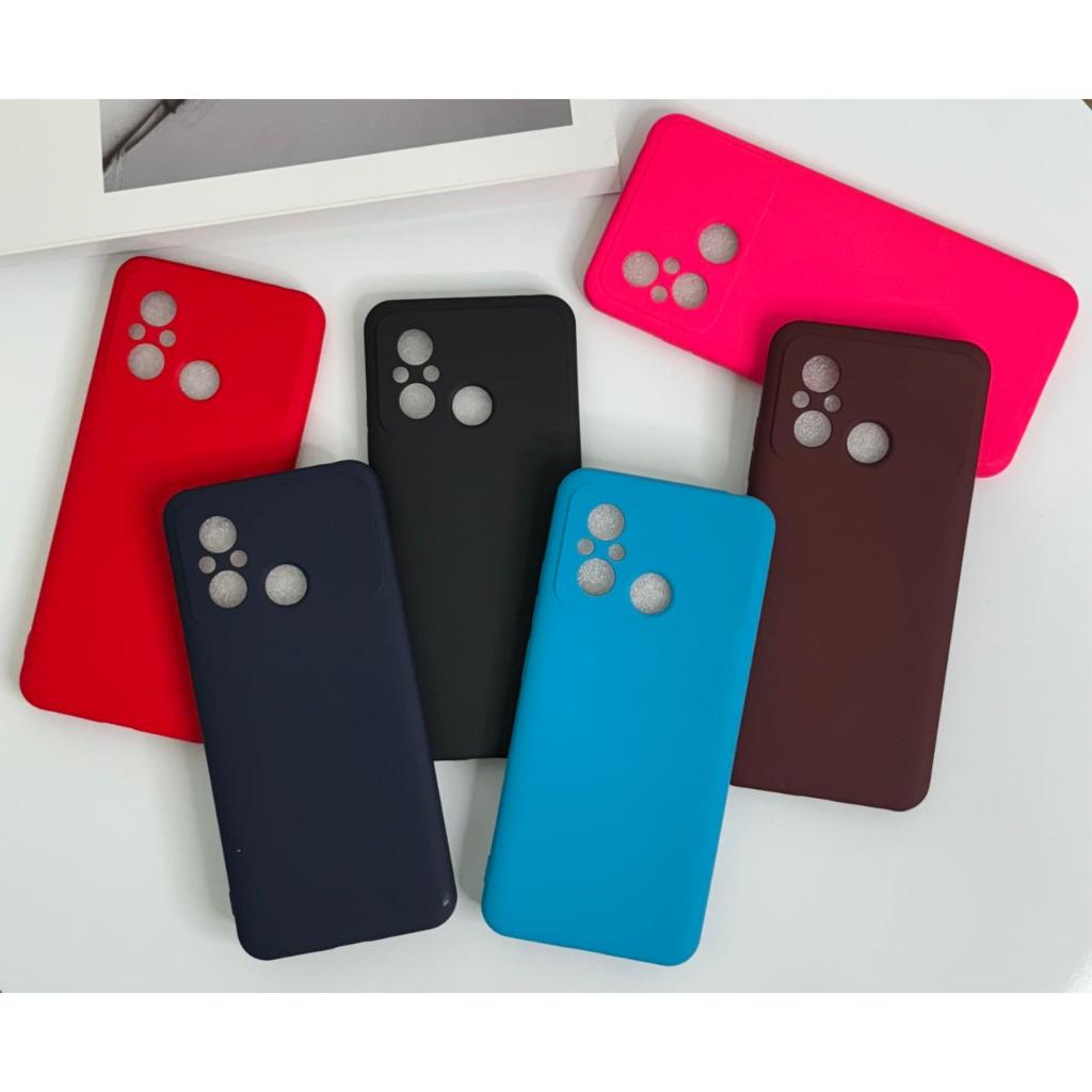 Capa Capinha Compatível Para Redmi 12C / Redmi 11A Silicone Aveludado Película Case