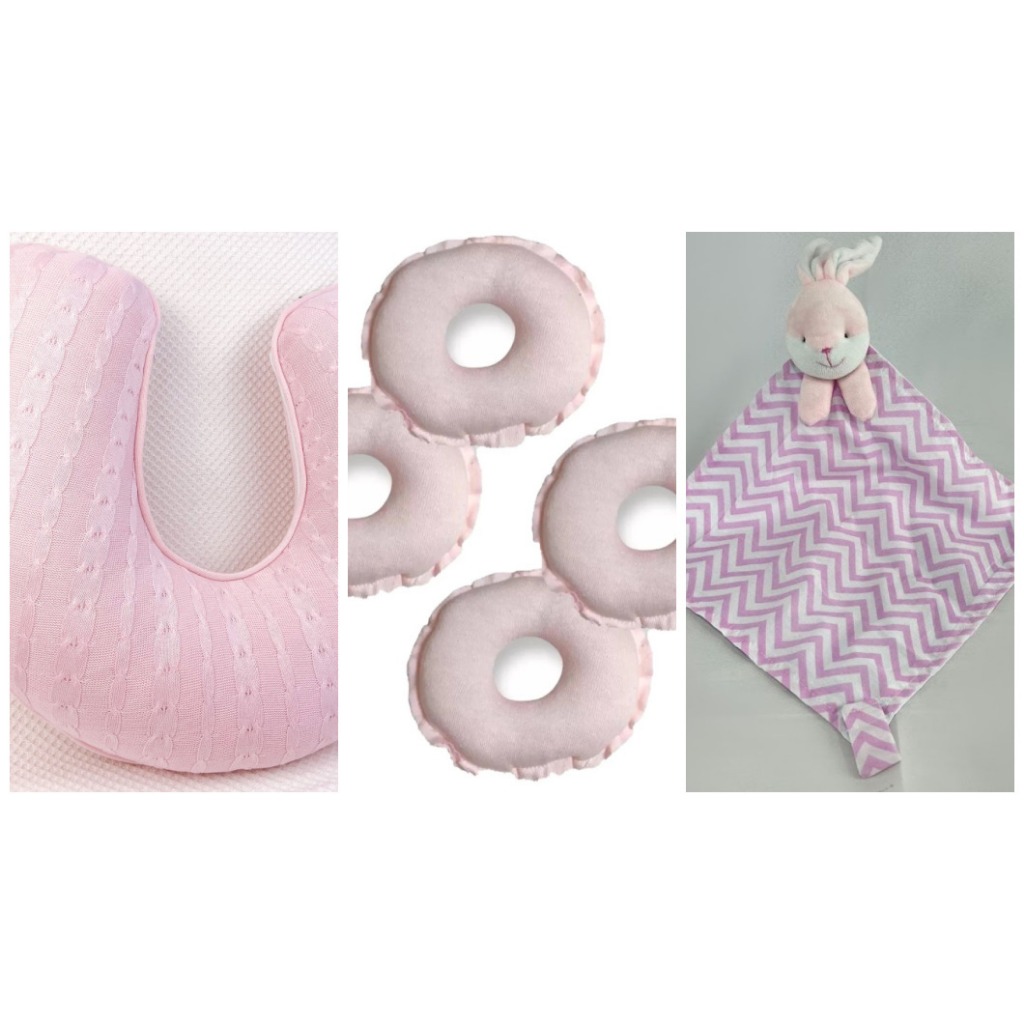 Kit Almofada de Amamentação + Rosquinha de Amamentação + Naninha