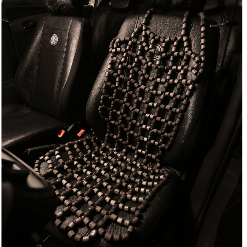 Capa de Banco de Carro ortopédica massageadora universal madeira em Oferta na Shopee