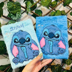 Caderno Lilo Stitch Desenho Pelucia Escola Filme com Pauta Diversos Modelos Papelaria Fofa Kawaii